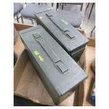 Two Metal Ammo Cans