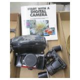 Petri & Nikon Cameras, Case, Book, Film