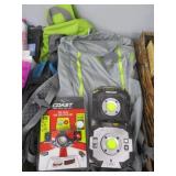 REI & Eddie Bauer Backpacks, Battery Lights