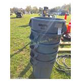 (5) 30 gal. Rubbermaid Brute Trash Cans