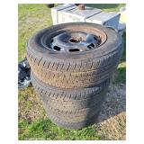 (4) 185/65 F14 Tires on 4-Lug Rims