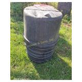 (7) Black Tubs (Each)