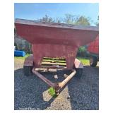 Red 4-Ton Gravity Grain Trailer