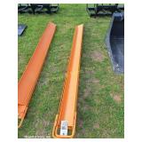 (2) Yellow 82' Pallet Fork Extensions (Both)