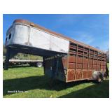 Adams 16' Stock Crailer w/ Center Gate - NO TITLE