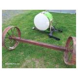 (2) Steel Wheels on Axle