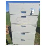 (2) 3' x 5' 5-Drawer Lateral File Cabinets (Each)