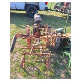 Walk Behind Steel Wheel Garden Tractor w/ Cultivtr