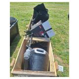 Wooden Crate: Felt Grow Bags & Grow Pots