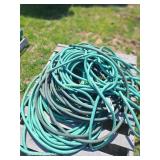 Lot Garden Hoses: (2) 100' & Pieces (All)