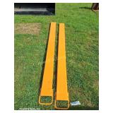(2) Yellow 82' Pallet Fork Extensions (New) (Both)