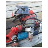 (2) Angle Grinders, Drill & Jig Saw