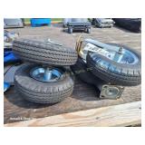 (4) Large HD Dolly Wheels (New) (All)