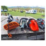 (3) Electric Hedge Trimmers, Worx Hand Blower(All)