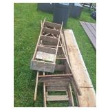 (3) Wooden Stepladders: 4', 7' & 8' (All)