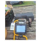 Bench Grinder, Work Light & Floor Jack