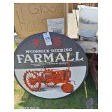 McCormick Farmall Round Metal Sign