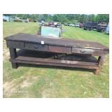 Wooden Shop Table 32' x 8-1/2' Long