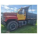 '91 GMC Top Kick 10' Dump,6cyl Cat Diesel, 5/2 spd