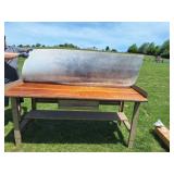 Steel 3' x 6' Work Table w/ Wooden Top