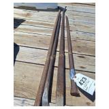 (4) Steel Pry Bars (All)
