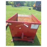 Wright Brown Forklift Hopper