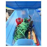 Tote:Level, Wrecking Bar,Pruners,100' HD Elec.Cord