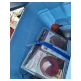 Blue Tote: Tools, Nails, Trailer Light Kit, etc.