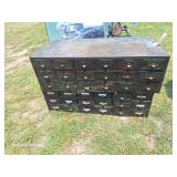 (2) Green 18-Drawer Bolt Bins