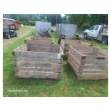 (4) Wooden Apple Crates (Each)