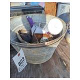 (2) Galvanized Foot Tubs & Screw Assortment