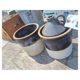 (2) 1 gal. Crocks & 1 gal. Jug (All)