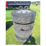 (4) 265/70 R17 Tires on 8-Lug Wheels