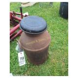 Harrisonburg Dairy 10 gal. Milk Can