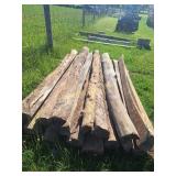 (17) Half and Round 8' Posts (Each)