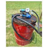 55 Gal. Fuel Drum w/ 12V Pump