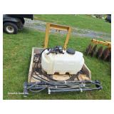 King Kutter 3pt Carry-All w/ Fimco 25gal. Sprayer