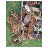 Rope Block & Tackle set & (2) 5/8' Ropes