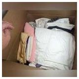 LARGE BOX OF BED LINENS