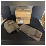 NEW IN BOX WELDING MASK, WELDING SHIELD, AND LEATHER ARM SLEEVES