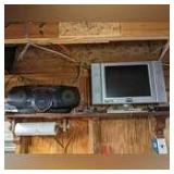 ALL ITEMS ON TOP SHELF MARKED 1244 INCLUDING MAGNAVOX FLAT SCREEN MONITOR, SONY PORTABLE STEREO, AND MORE