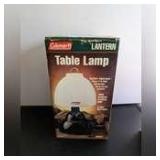 COLEMAN LANTERN BATTERY POWERED TABLE LAMP WITH ORIGINAL BOX