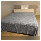 KING SIZE BED WITH FREE MATTRESS AND BOX SPRING