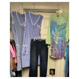 NEW KIDS SIZE 10 GAP KIDS JEANS, TINKERBELL GOWN & 2 LADIES TERRY CLOTH BATHING SUIT COVERUPS - UP MASTER CLOSET 2