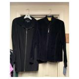 2 LADIES JACKETS - SIZE MEDIUM (KORET ZIP UP VELOUR NEW W/ TAG, JONES NEW YORK 3/4 JACKET) - UP MASTER BED