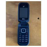 LG BLACK WIRELESS TRACFONE FLIP PHONE (NO CHARGER) - CHECKOUT