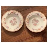 2 "SYRACUSE" BOMBAY OLD IVORY SALAD BOWLS - LIVING ROOM