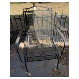 WROUGHT IRON SPRING BACK CHAIR - SIDE PORCH