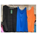 LADIES ATHLETIC WEAR - 4 TOPS (SIZE 3XL- 1 NEW W/ TAG) - UP MASTER CLOSET 2