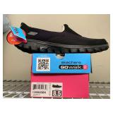 NEW SKECHERS GO WALK BLACK SLIP ONS SIZE 8 1/2M - UP MASTER CLOSET 2